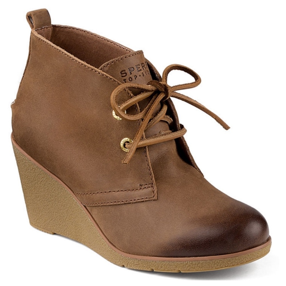 Sperry Harlow wedge booties🤎